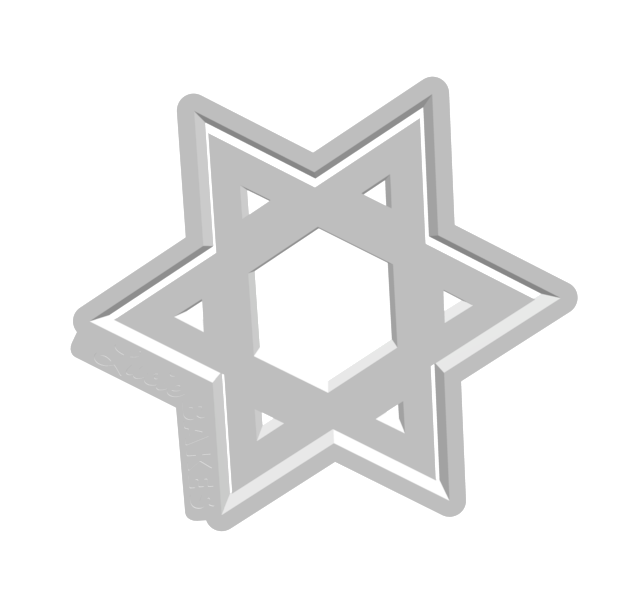 Star of David (2-piece Set) -- STL FILE