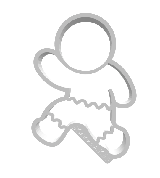 Running Gingerbread Man -- STL FILE