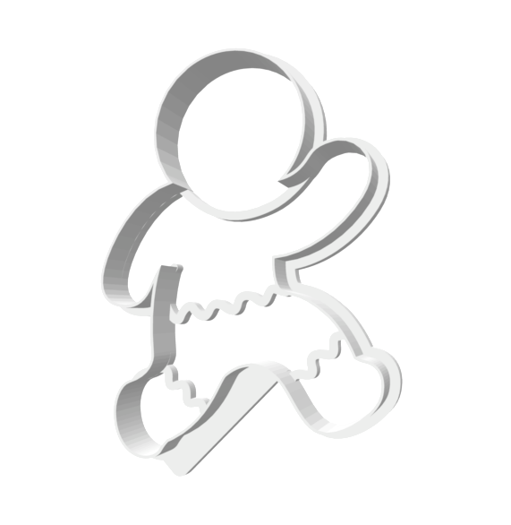 Running Gingerbread Man -- STL FILE