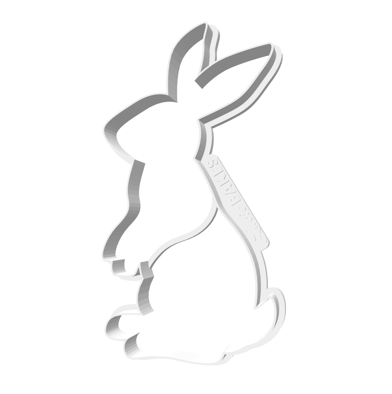 Large Rabbit Cookie Cutter -- STL FILE