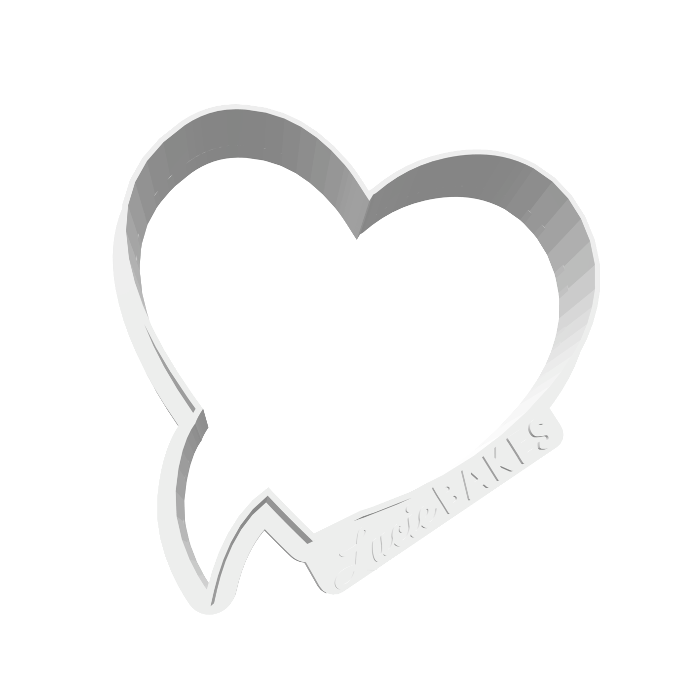 Heart Speech Bubble -- STL FILE