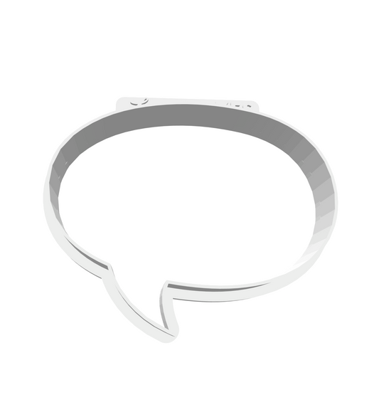 Classic Oval Speech Bubble -- STL FILE