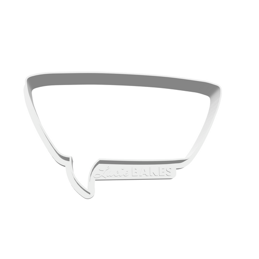 Retro Rectangle Speech Bubble -- STL FILE