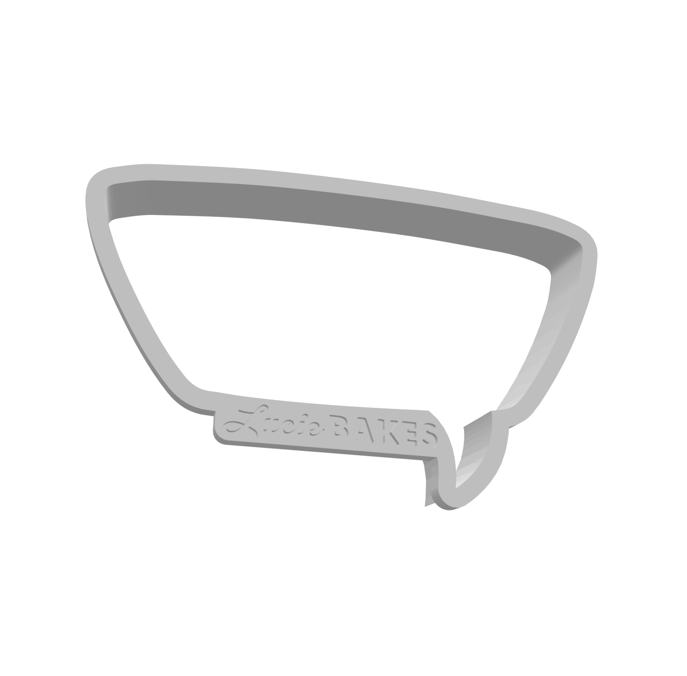 Retro Rectangle Speech Bubble -- STL FILE
