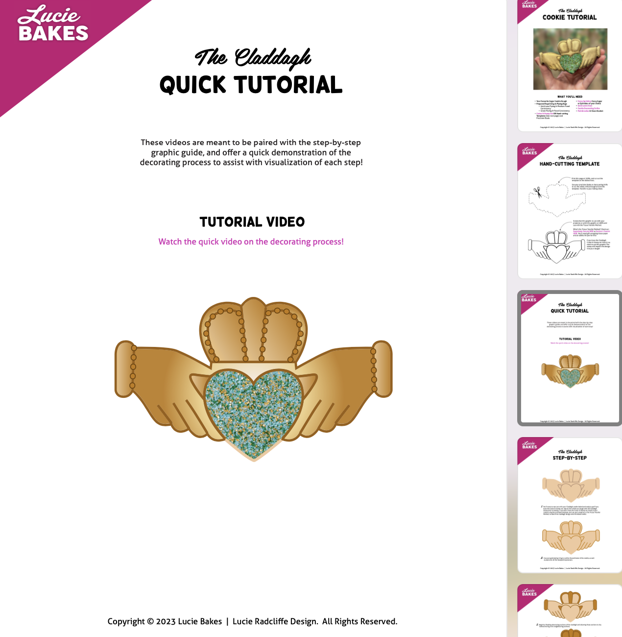 The Claddagh -- Digital Template & Workbook