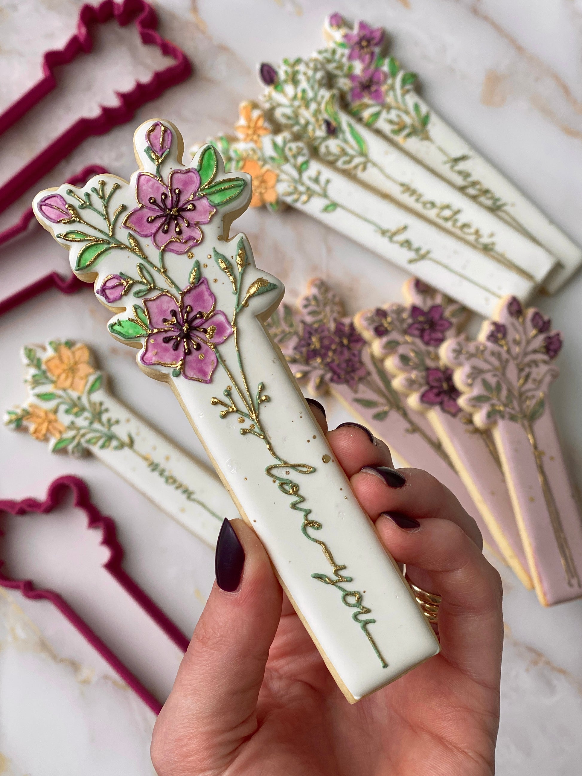 Floral Cookie Stick - Set of 3 Cutters