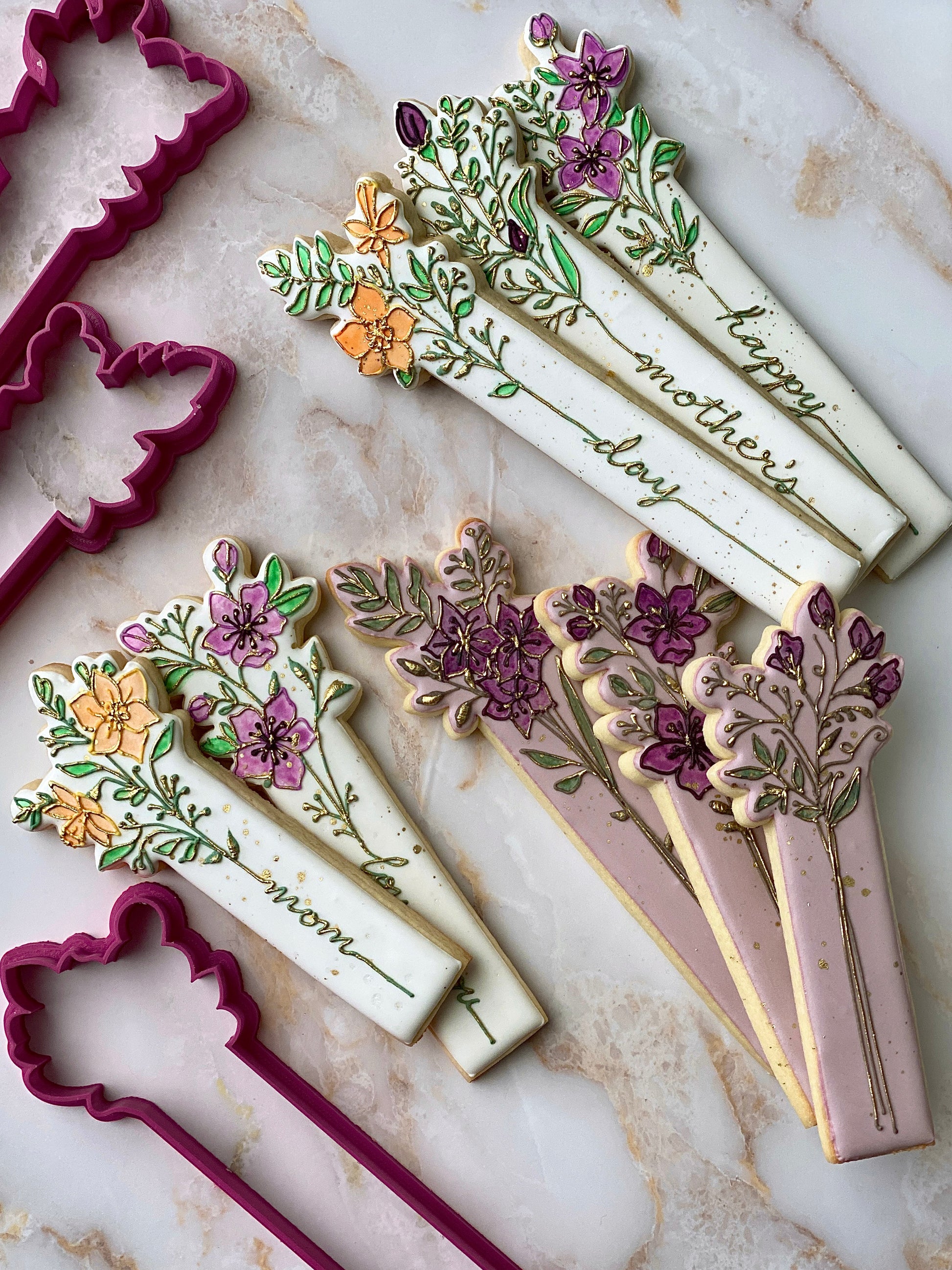 Floral Cookie Stick - Set of 3 Cutters