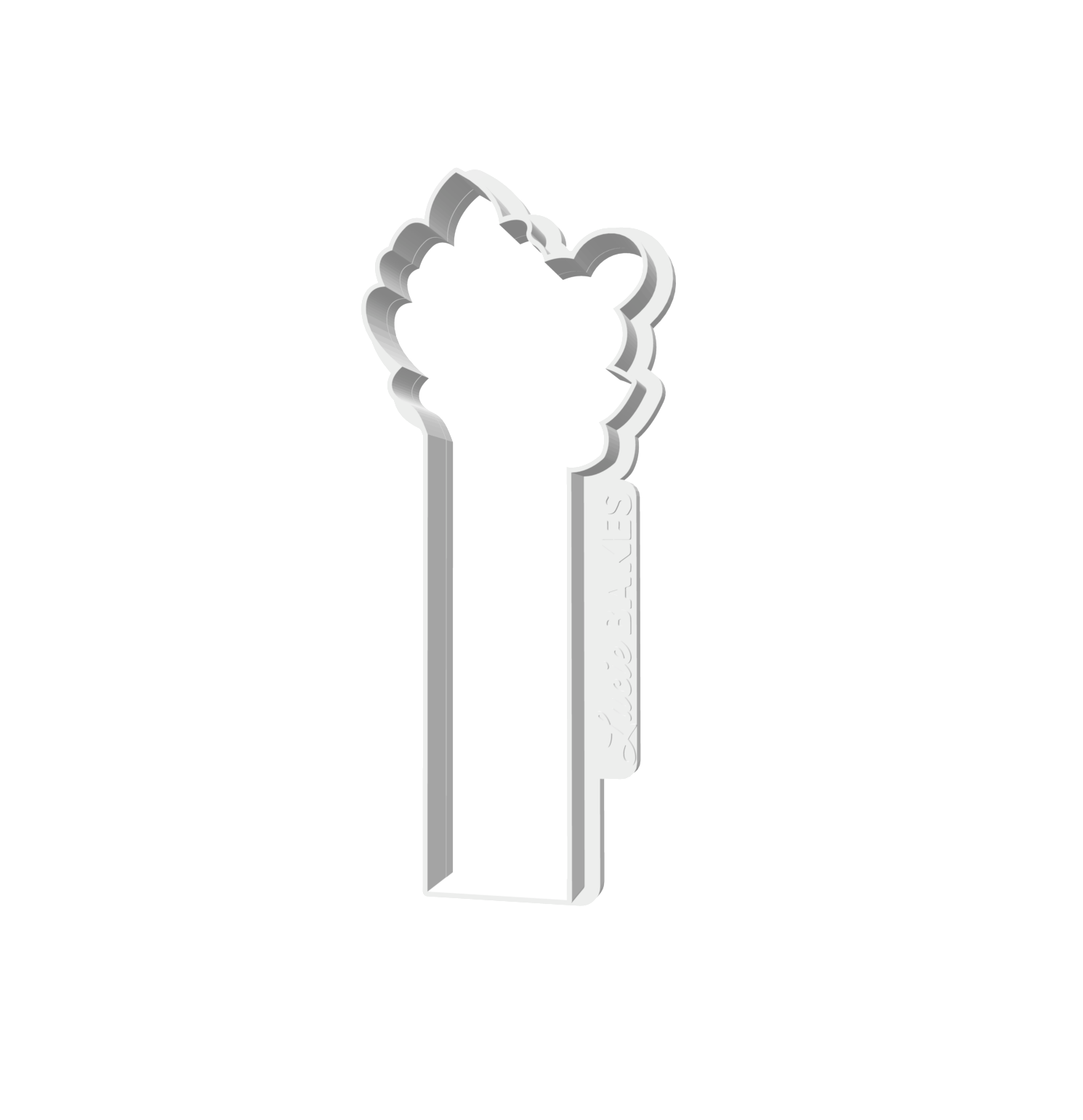 Short Floral Cookie Stick -- STL FILE