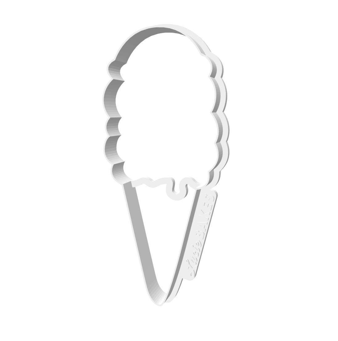 Ice Cream Cookie Cutter -- STL FILE