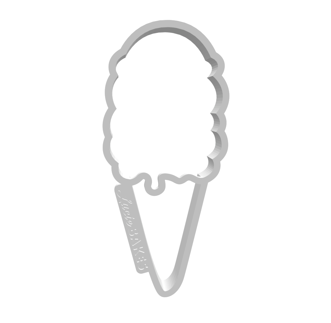 Ice Cream Cookie Cutter -- STL FILE