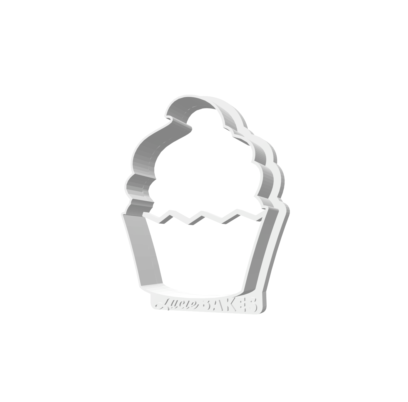 Swirl Cupcake (SMALL) -- STL FILE