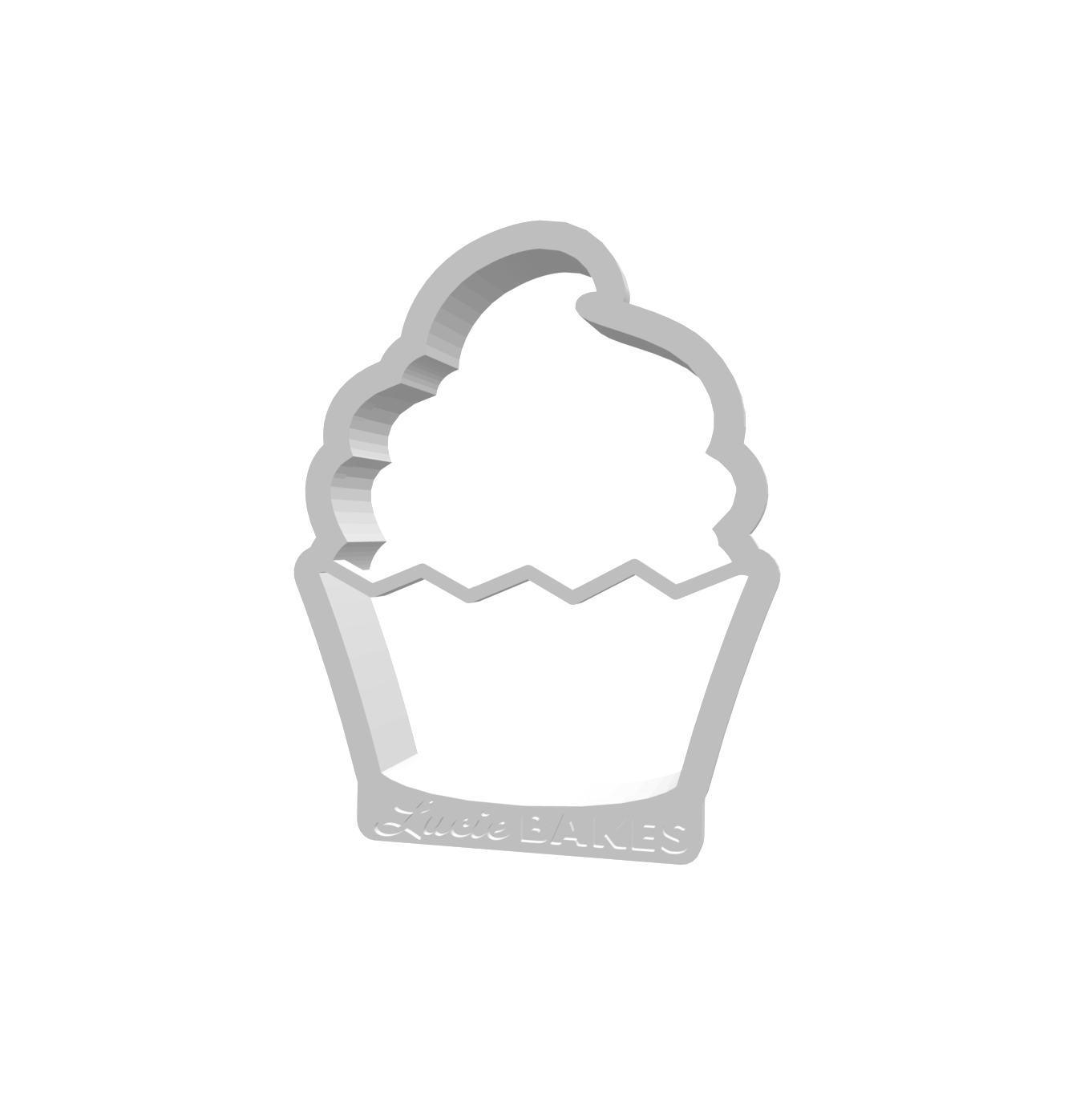 Swirl Cupcake (SMALL) -- STL FILE