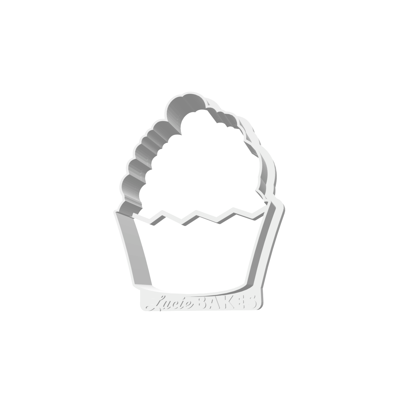 Cherry-topped Cupcake (SMALL) -- STL FILE