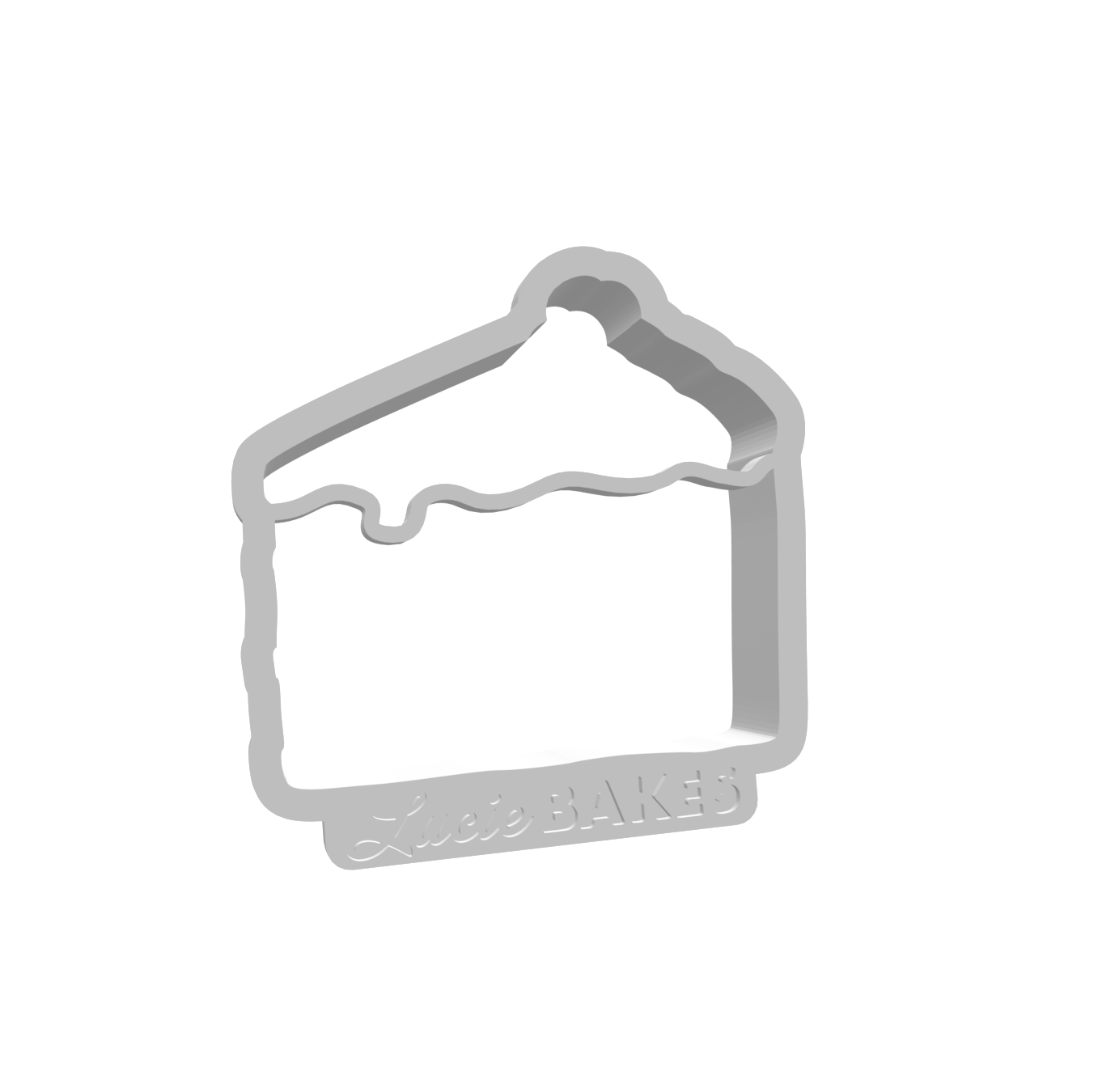 Cake Slice (SMALL) -- STL FILE