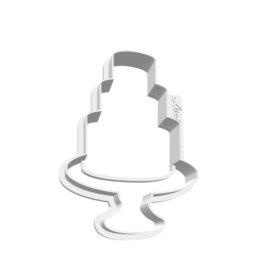 Three-Tiered Cake (SMALL) -- STL FILE
