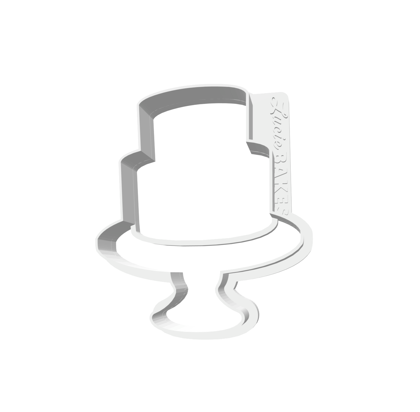 Two-Tiered Cake (SMALL) -- STL FILE