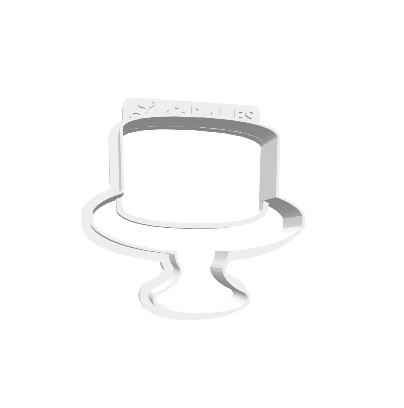 One-Tiered Cake (SMALL) -- STL FILE