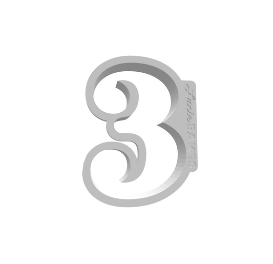 Number 3 (SMALL) -- STL FILE