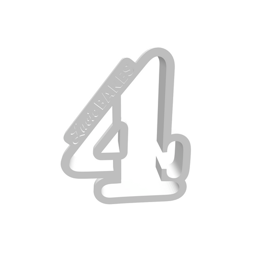 Number 4 (SMALL) -- STL FILE