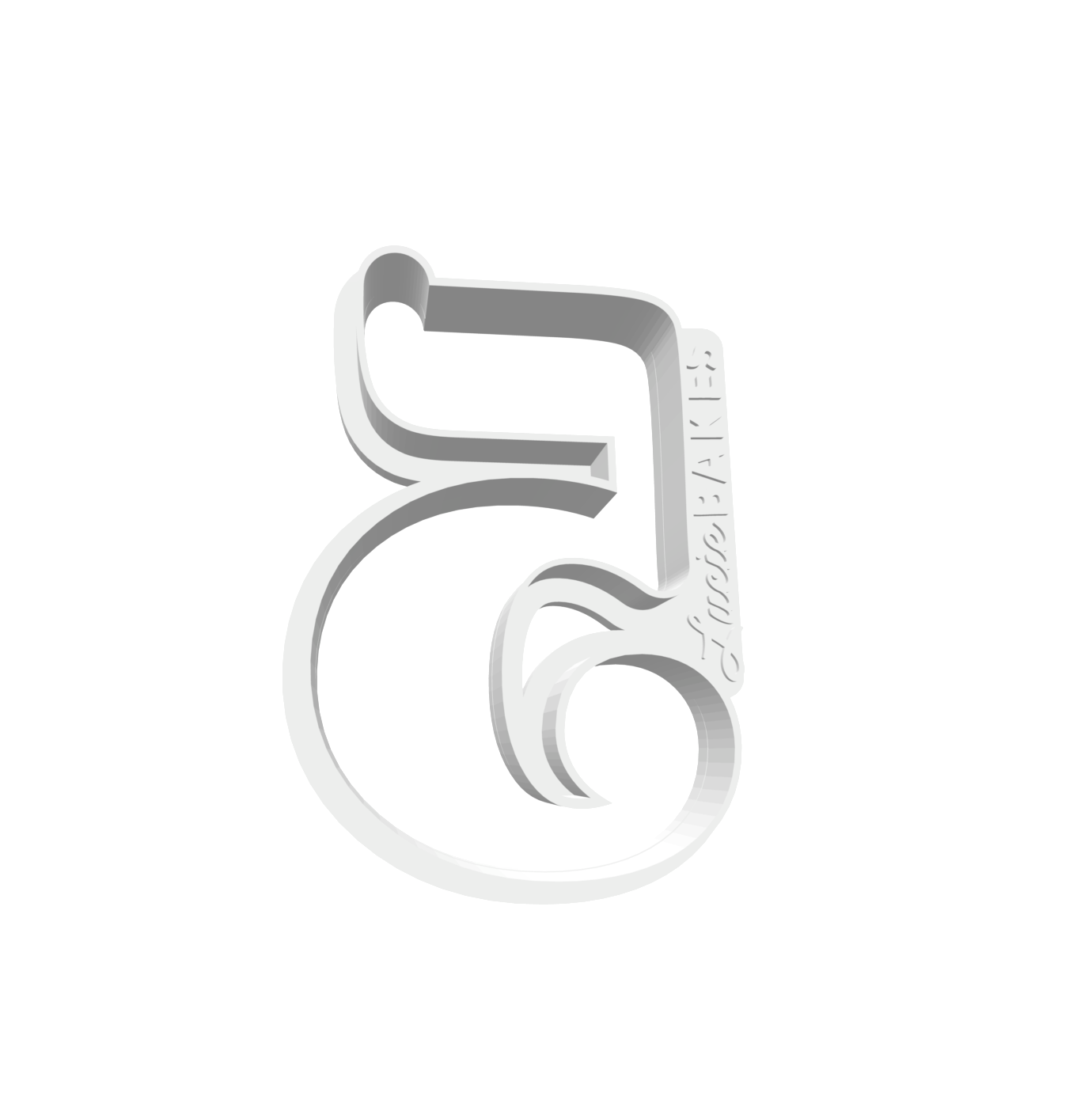 Number 5 (SMALL) -- STL FILE