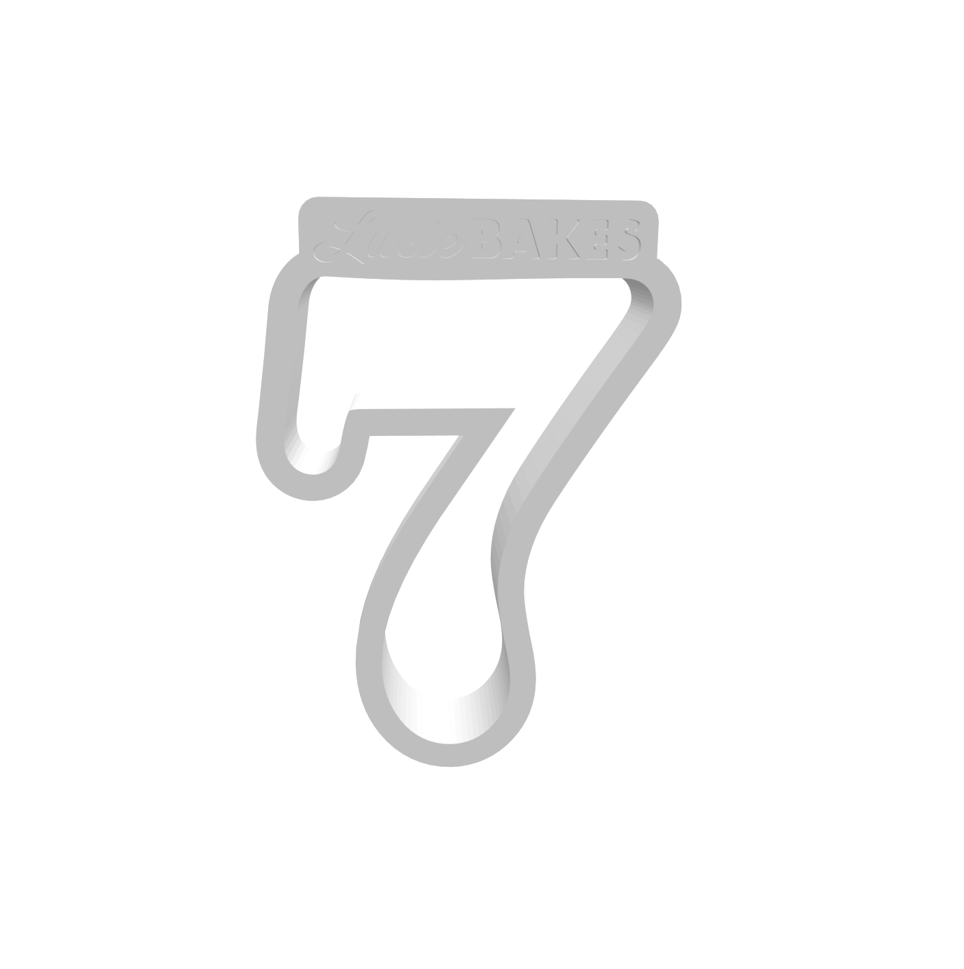 Number 7 (SMALL) -- STL FILE