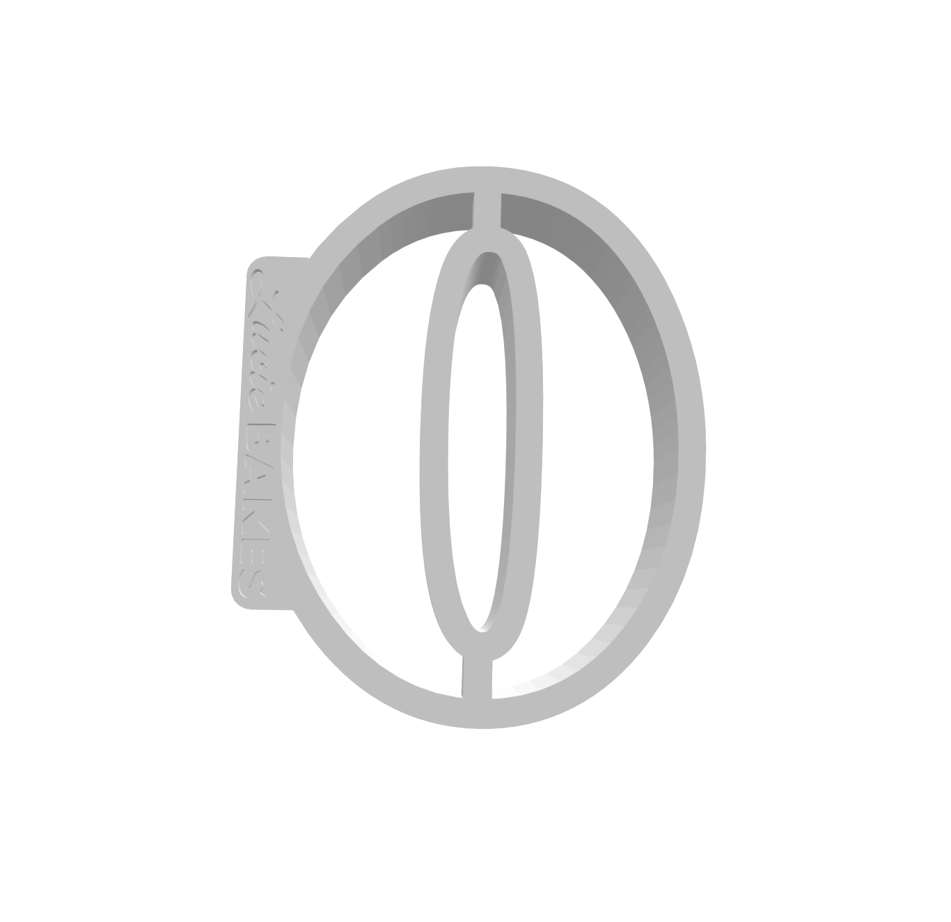 Number 0 (SMALL) -- STL FILE