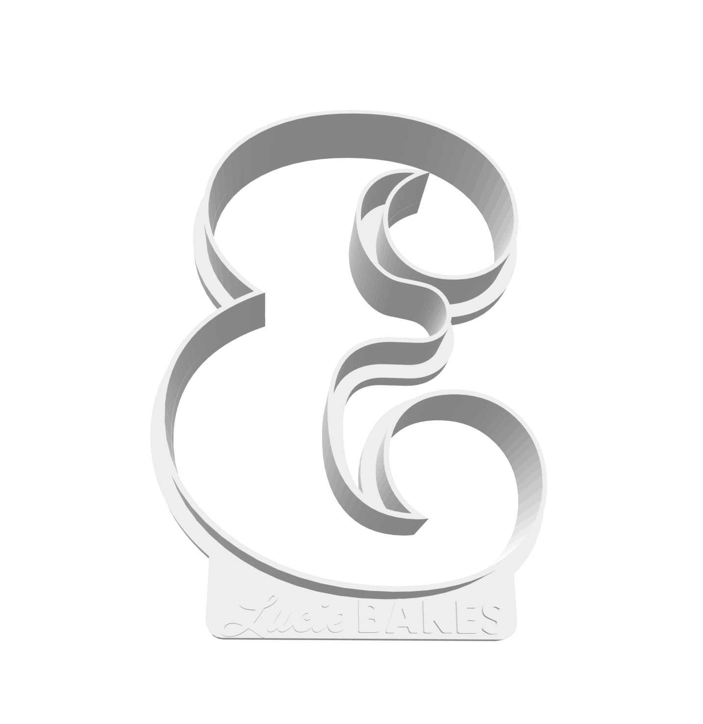 Number 3 (LARGE) -- STL FILE