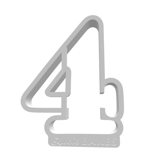 Number 4 (LARGE) -- STL FILE