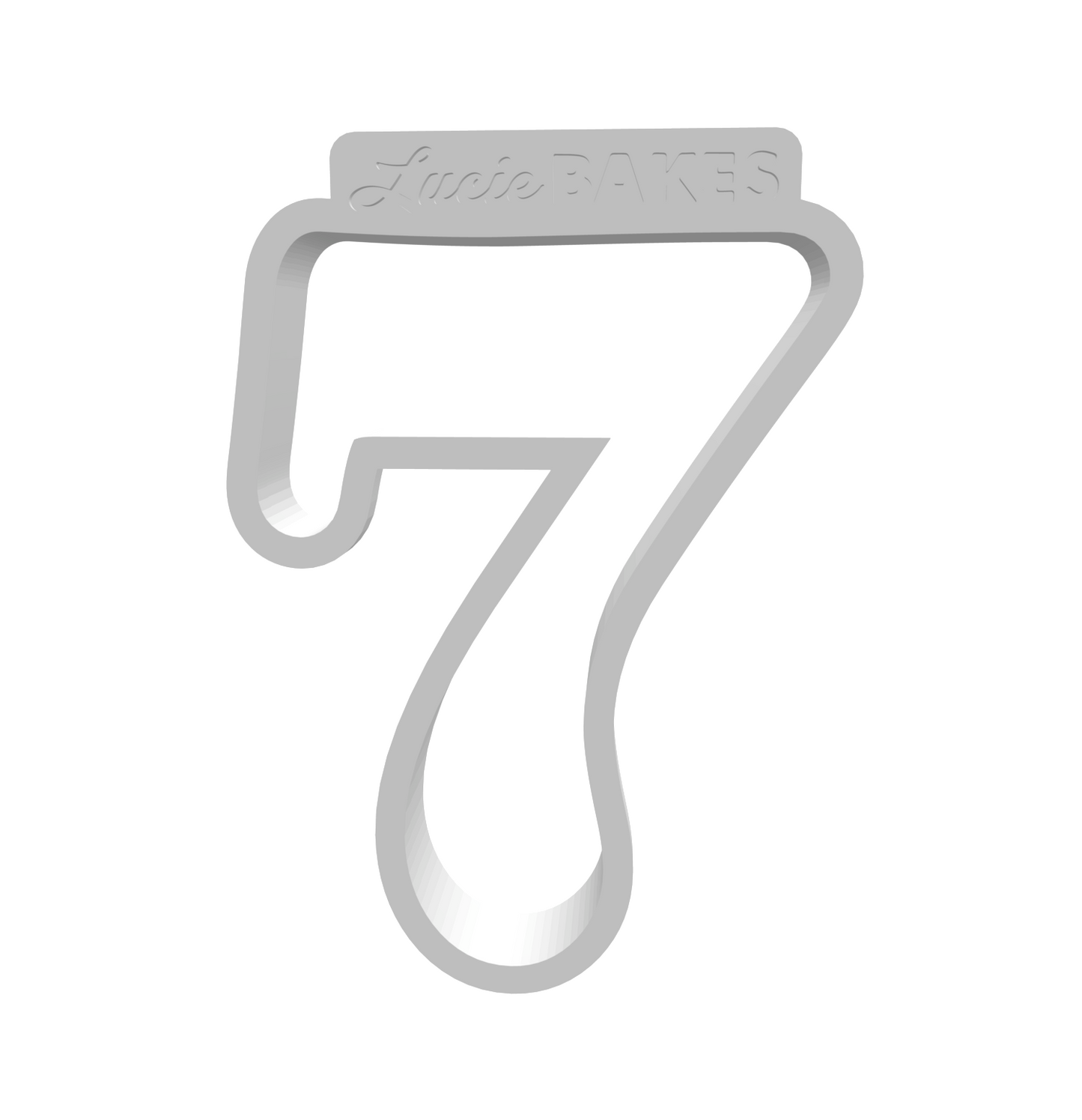 Number 7 (LARGE) -- STL FILE