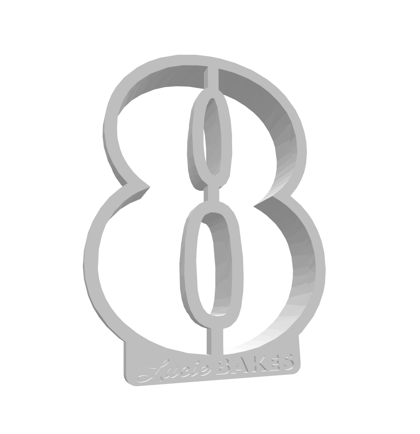Number 8 (LARGE) -- STL FILE