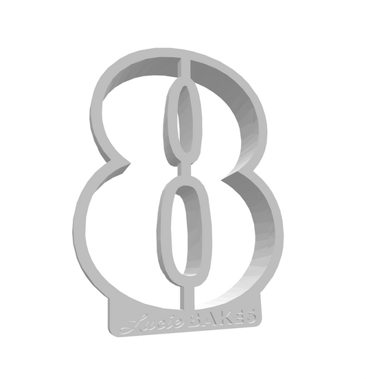 Number 8 (LARGE) -- STL FILE