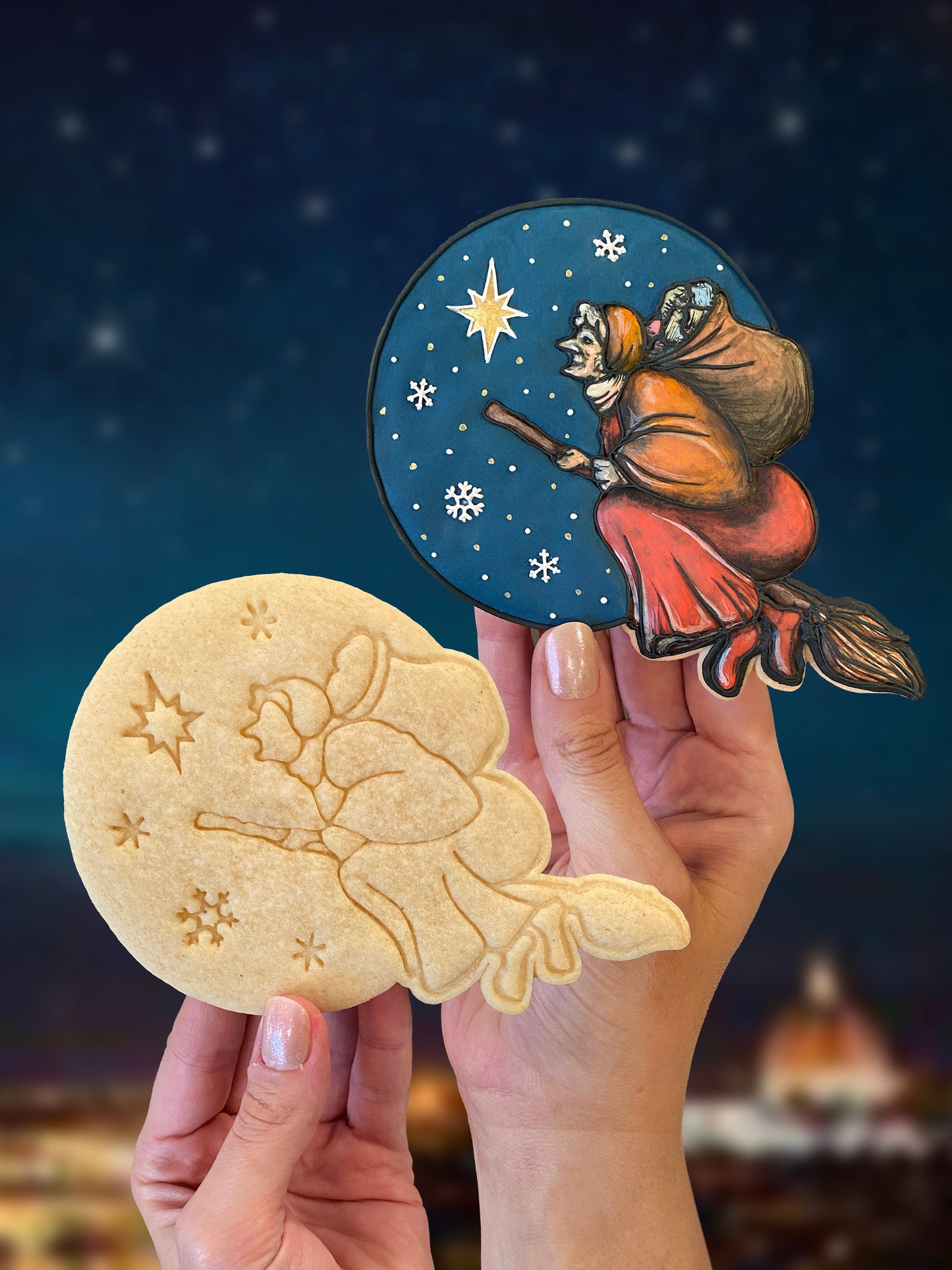 ITALY: La Befana (Christmas Witch) Cutter & Stamp Set