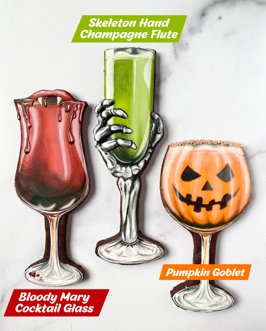 Skeleton Hand Champagne Flute -- STL FILE