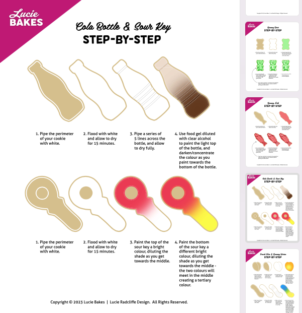 Gummy Candy Cookies -- Workbook + Mini Pre-Recorded Tutorials