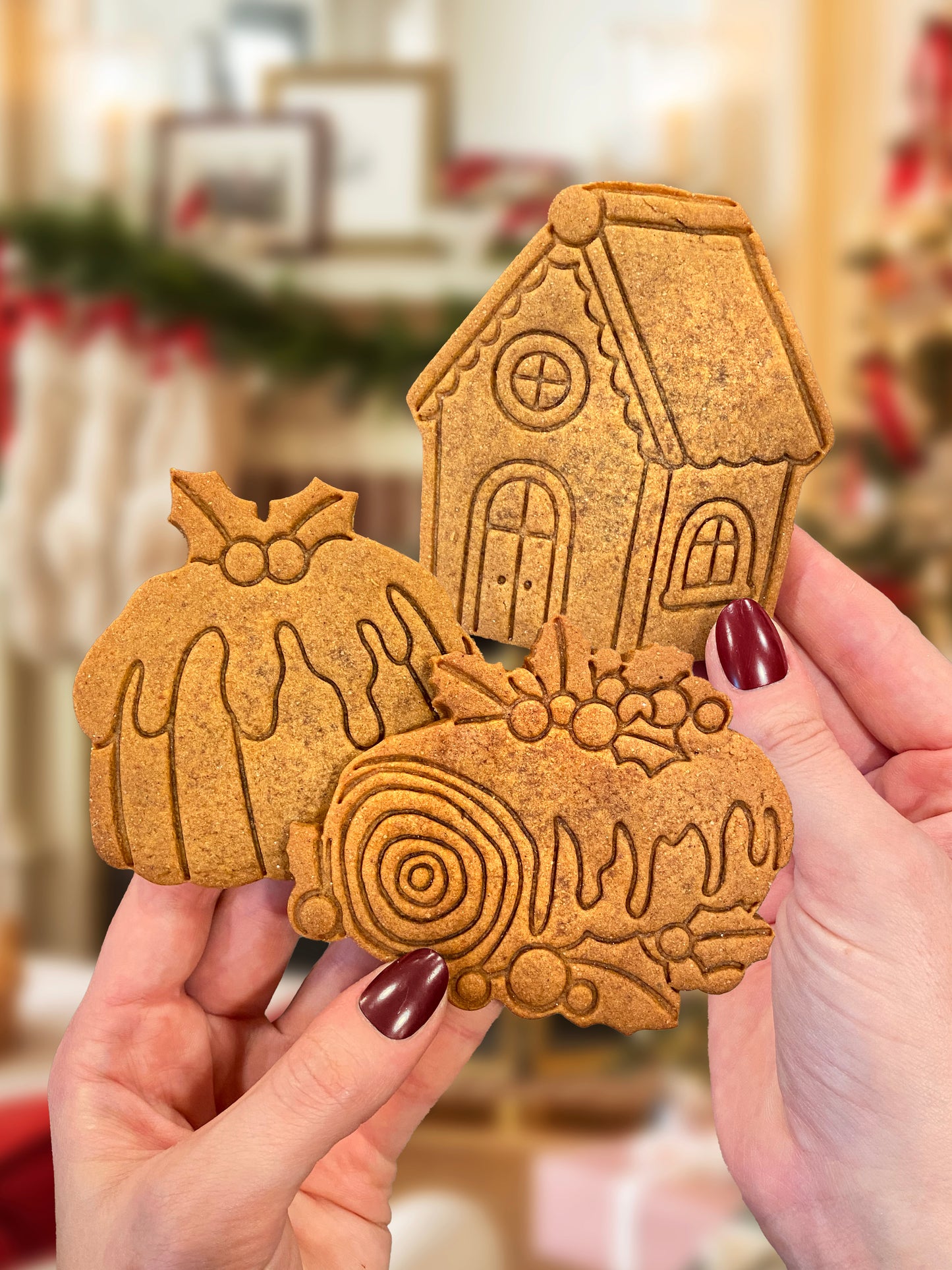 Yule Log Cake Cutter & Stamp Set -- STL FILE