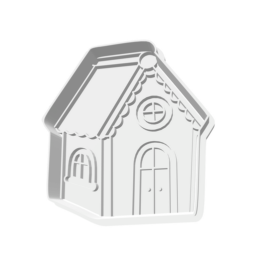 Gingerbread House Cutter & Stamp Set -- STL FILE