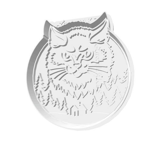 Jólakötturinn (Yule Cat) Cutter & Stamp Set -- STL FILE