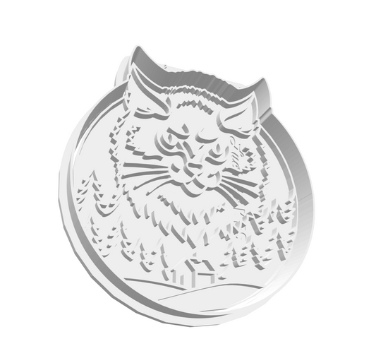 Jólakötturinn (Yule Cat) Cutter & Stamp Set -- STL FILE