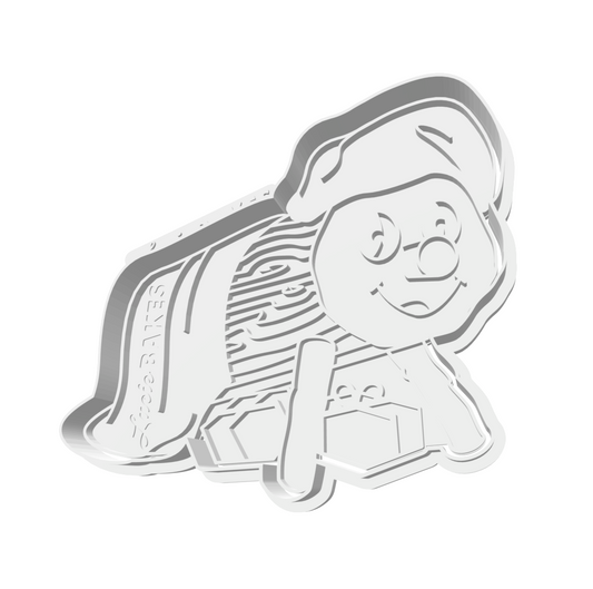 Caga Tió (Pooping Log) Cutter & Stamp Set -- STL FILE