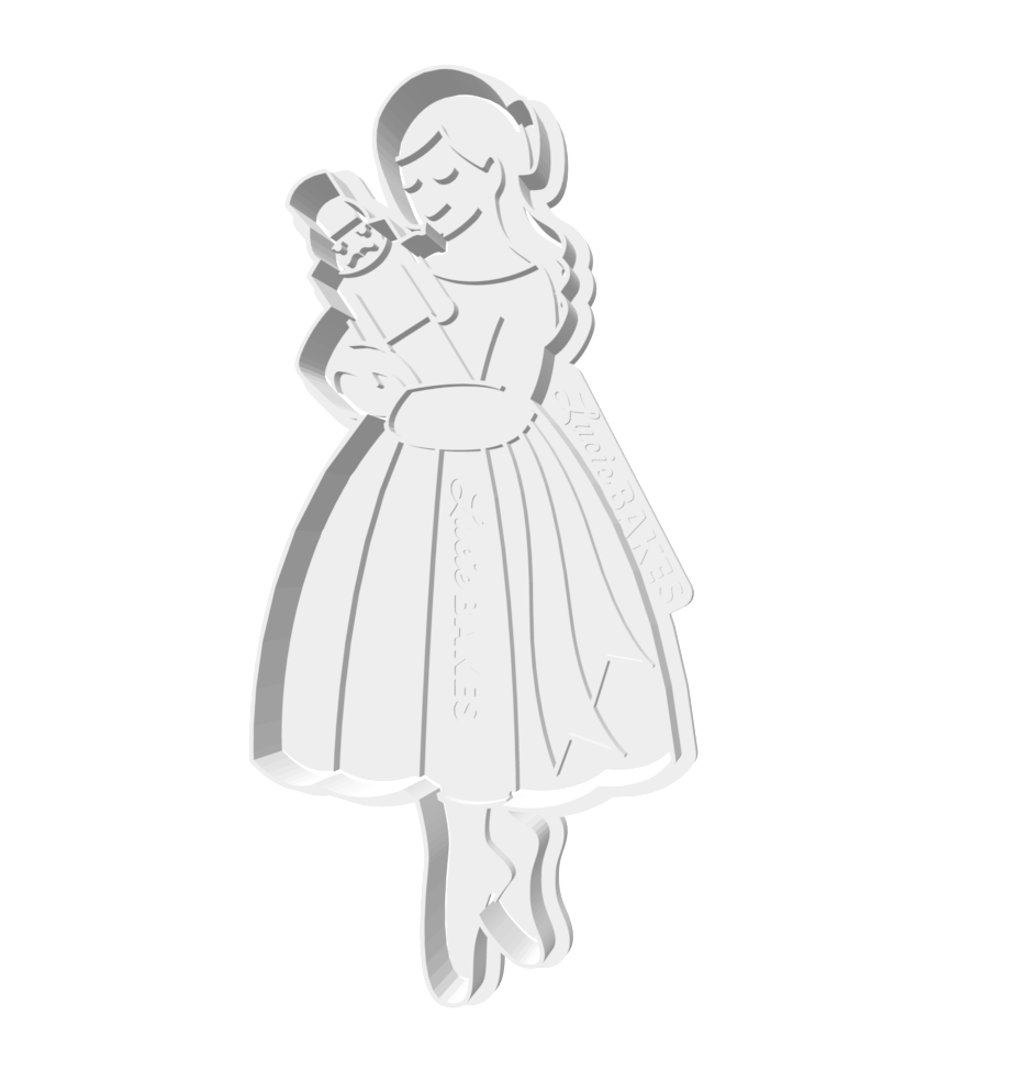 Clara & the Nutcracker Cutter/Stamp Set -- STL FILE