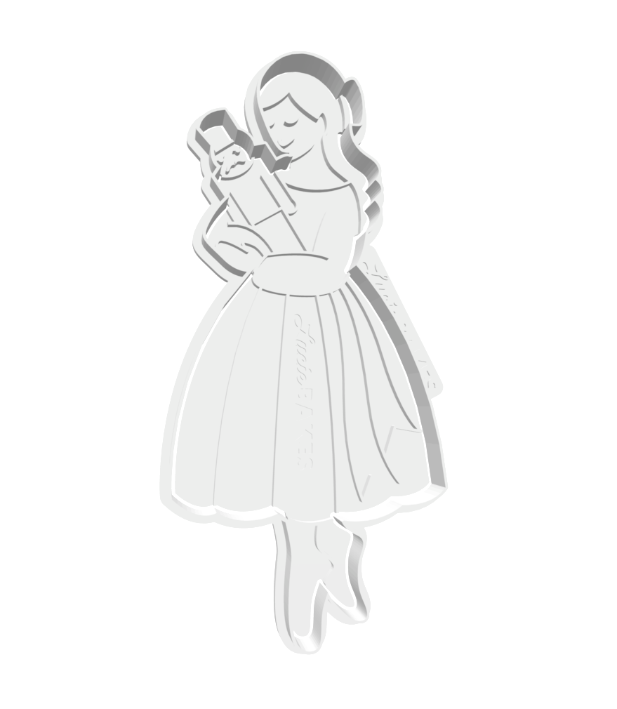Clara & the Nutcracker Cutter/Stamp Set -- STL FILE