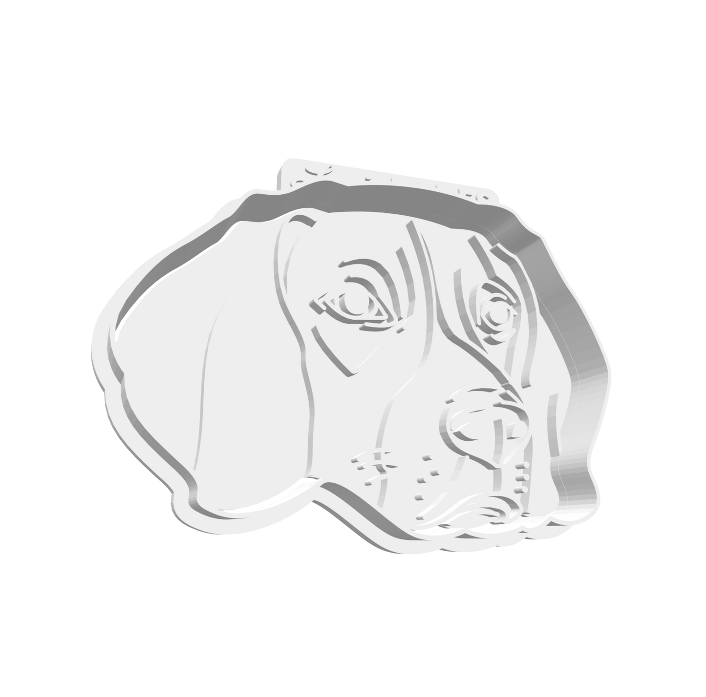 Beagle Portrait Cutter & Stamp -- STL FILE