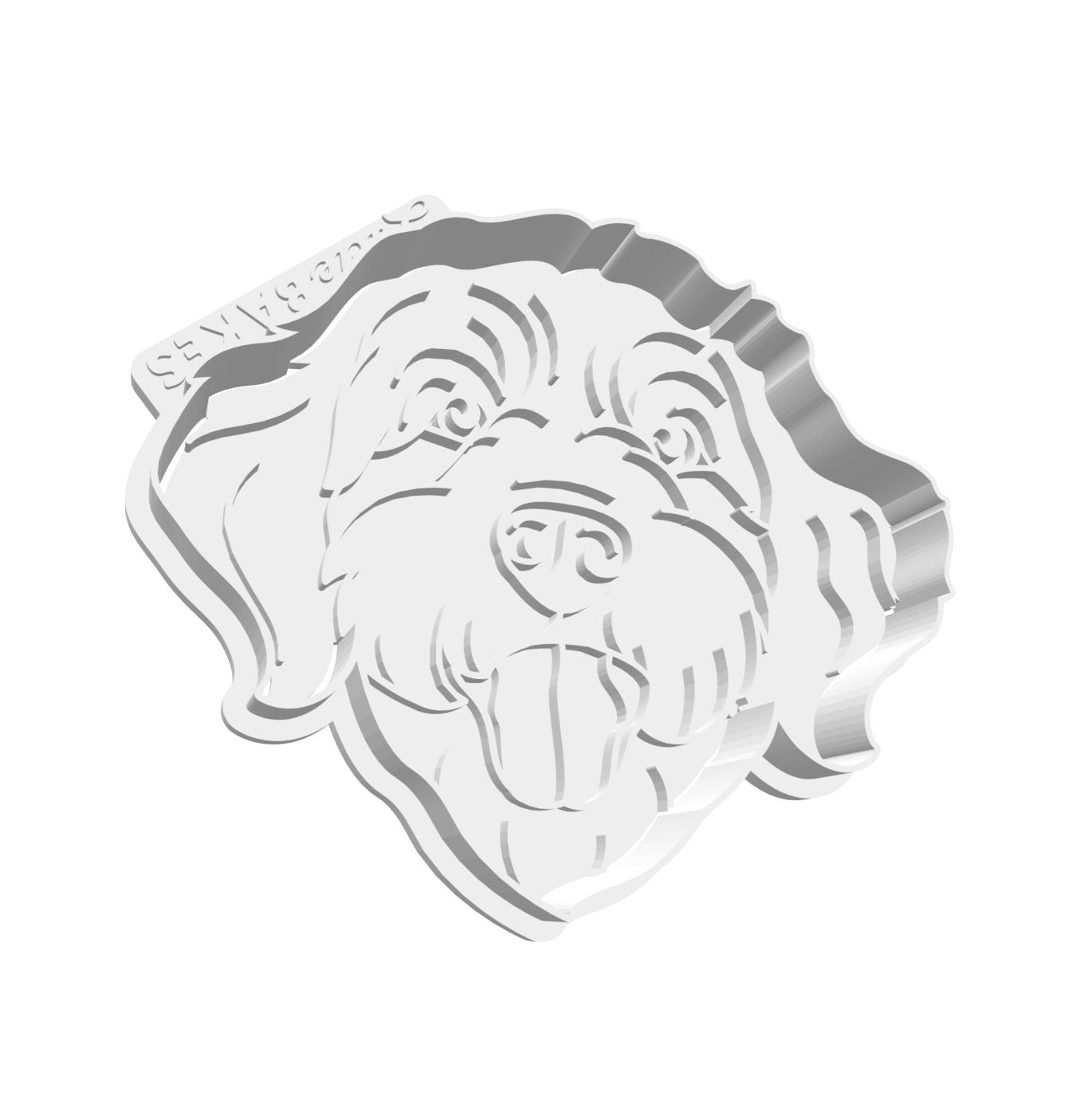 Doodle Portrait Cutter & Stamp -- STL FILE