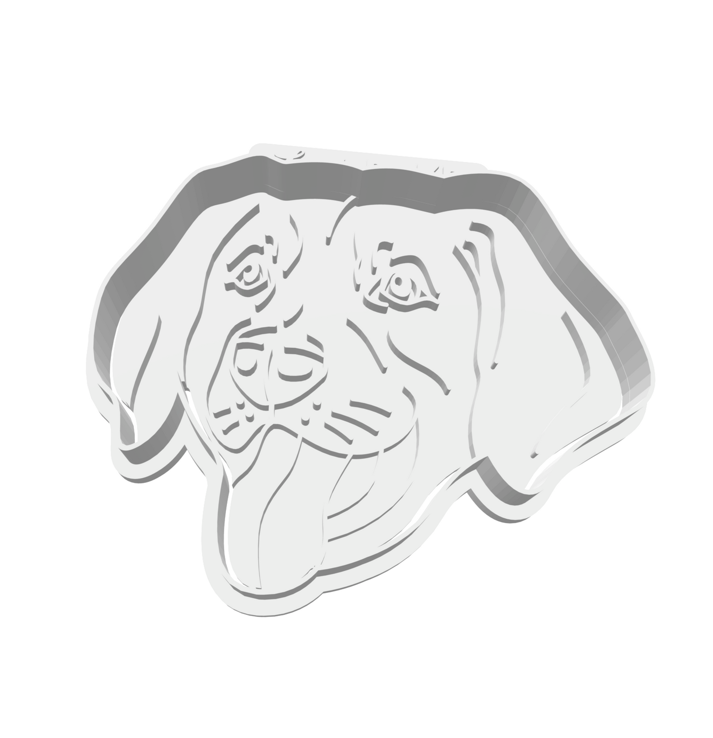 Lab Portrait Cutter & Stamp -- STL FILE