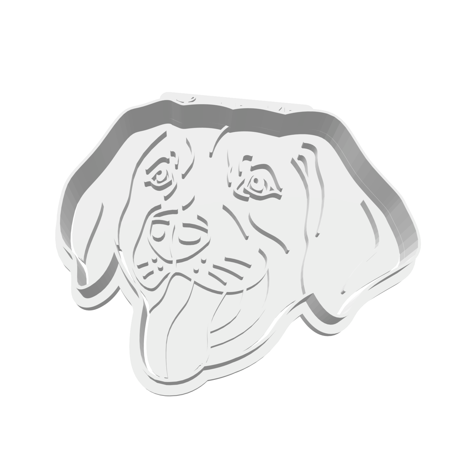 Lab Portrait Cutter & Stamp -- STL FILE