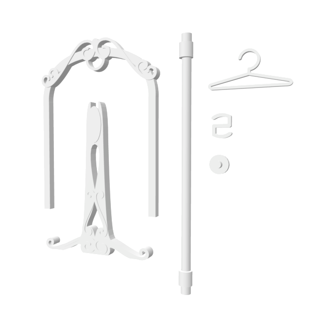 Two-way Fancy Dress Display -- STL FILES