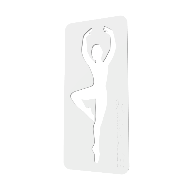 Ballerina Royal Icing Transfer Stencils (Option 1) -- STL FILE