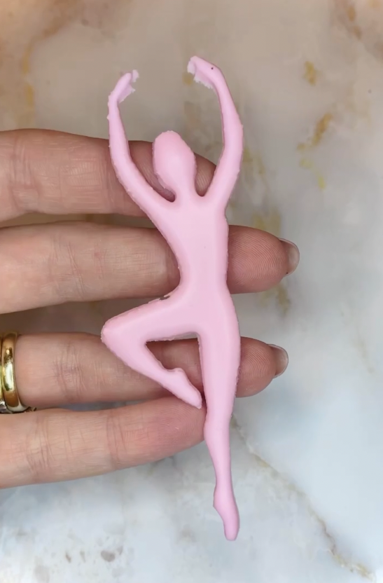 Ballerina Royal Icing Transfer Stencils (Option 2) -- STL FILE