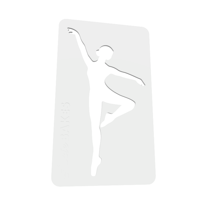 Ballerina Royal Icing Transfer Stencils (Option 2) -- STL FILE