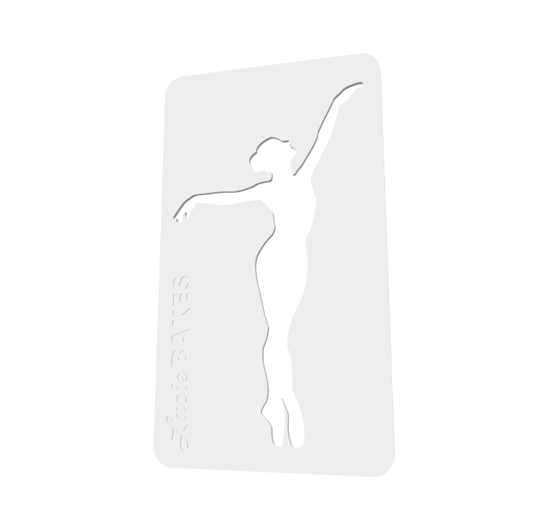 Ballerina Royal Icing Transfer Stencils (Option 3) -- STL FILE